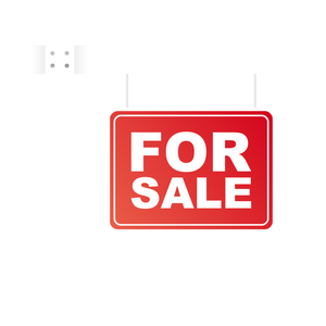 Sale tag. Home for sale sign for marketing design. Vector st